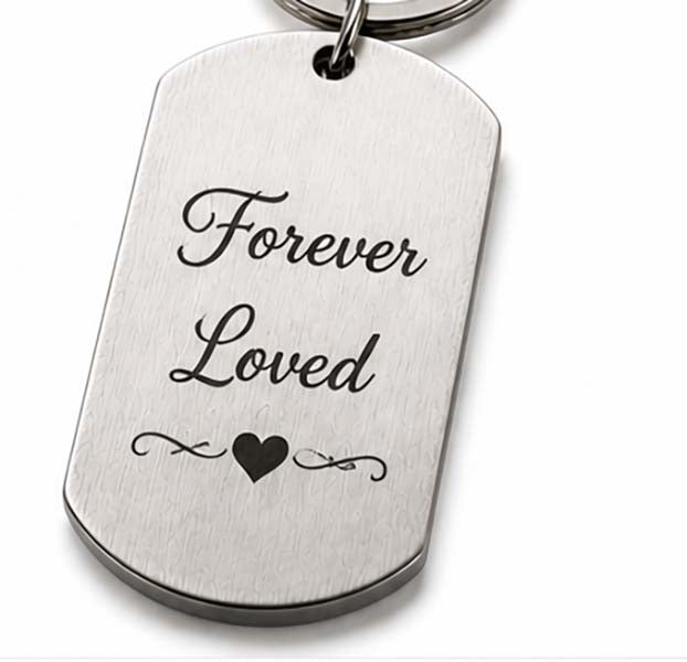 Personalised Engraved Photo Keyring – Custom Pet Portrait Stainless Steel Keyring – Dog Memorial Gift – Cat Photo Keyring – Personalised Pet Keepsake
