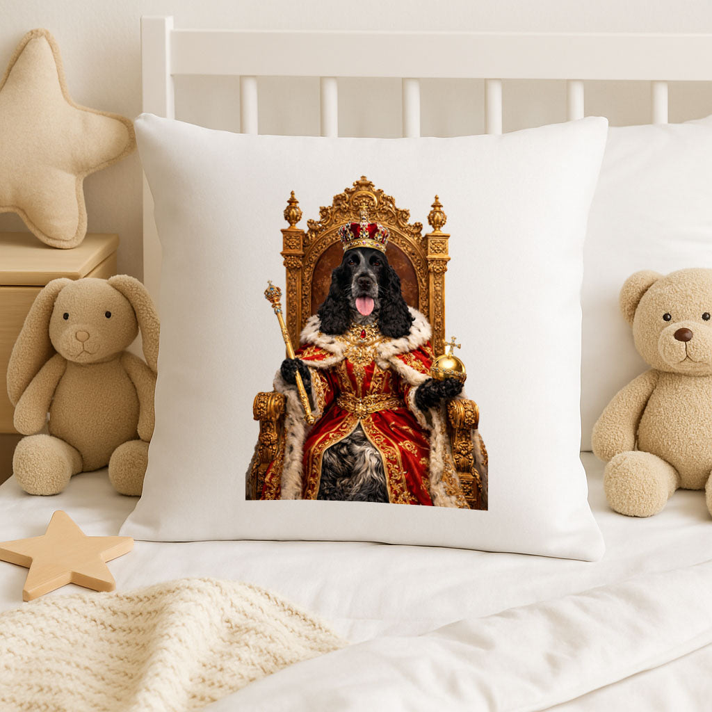 Personalised Royal Pet Cushion – Turn Your Dog Cat or Pet into a King or Queen