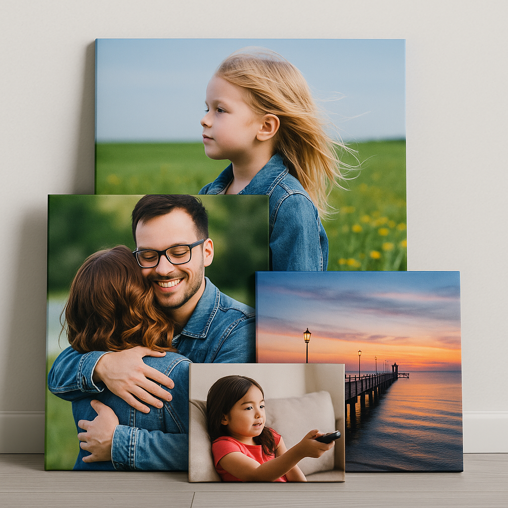 Custom Personalised Framed Canvas Print from Your Photo Picture