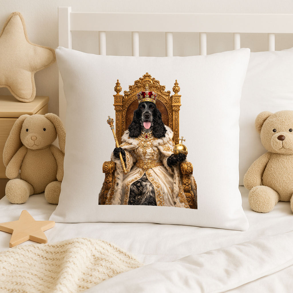 Personalised Royal Pet Cushion – Turn Your Dog Cat or Pet into a King or Queen